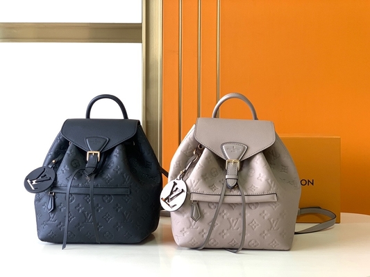 Negro rosado de Brand Backpack Louis Vuitton Monogram Montsouris Backpack del diseñador del LV