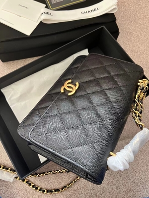 Cadena clásica del KWOC en la cartera Chanel Small Handbag AP3019