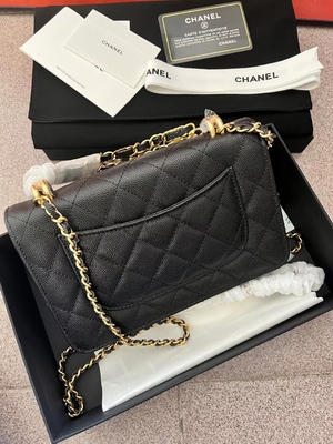 Cadena clásica del KWOC en la cartera Chanel Small Handbag AP3019