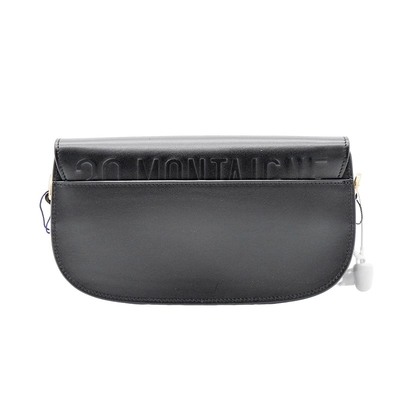 Bolso negro Dior Bobby East West Bag Hobo de la honda de la silla de montar de la piel de becerro