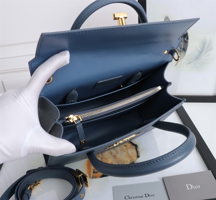 St Honoré Tote D6718 de Dior Branded Ladies Handbag Medium de la piel de becerro