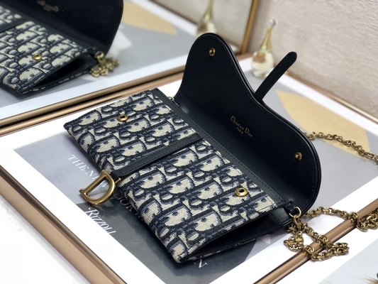 El OEM calificó la silla de montar Dior Oblique Jacquard Pouch Wallet largo