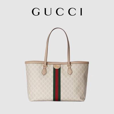 Bolso calificado ajustable Gucci medio Ophidia Tote White For Woman