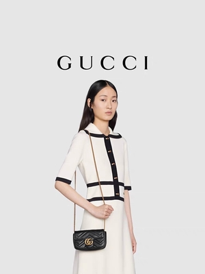 Bolso Marmont Matelassé Mini Bag Flap del GG Marmont