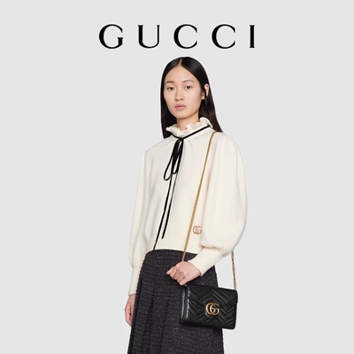 Bolso Marmont Matelassé Mini Bag Flap del GG Marmont
