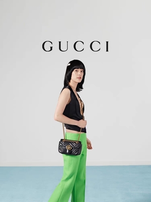 Bolso Marmont Matelassé Mini Bag Flap del GG Marmont