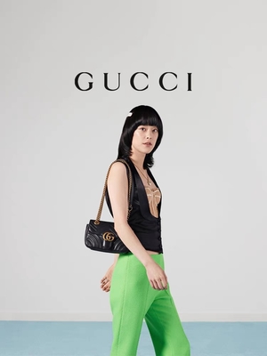 Bolso Marmont Matelassé Mini Bag Flap del GG Marmont