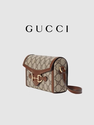 ébano 1955 de 9.5oz GUCCI Horsebit Mini Bag Ladies Wallet Beige