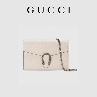 cierre de las señoras GUCCI Dionysus Mini Leather Chain Bag Snap de los 60cm
