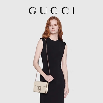 cierre de las señoras GUCCI Dionysus Mini Leather Chain Bag Snap de los 60cm