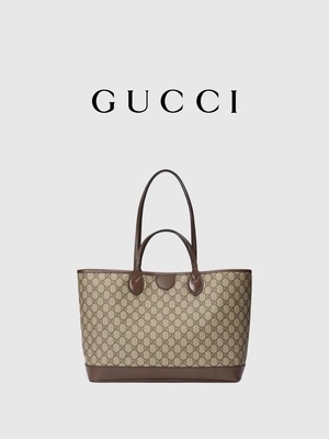 GUCCI Ophidia calificó el bolso pequeño negro de cuero granuloso medio