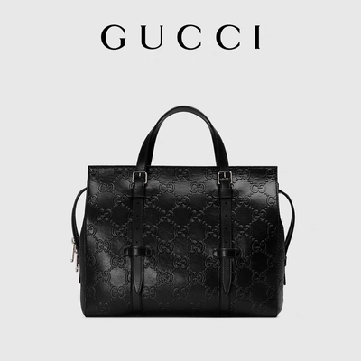 El negro calificó el totalizador para hombre del cuero repujado del GG del bolso para las mujeres