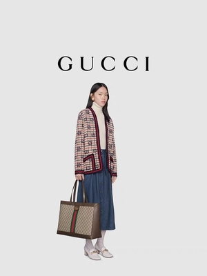 Señoras de cuero de GUCCI Ophidia calificadas totalizador de las compras del bolso