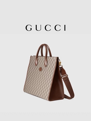 Lona suprema artesonada Tote Bag Shoulder Bag With de Gucci de la impresión del GG que entrelaza G