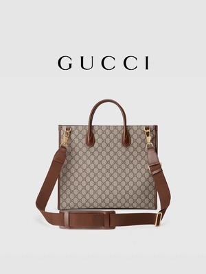 Lona suprema artesonada Tote Bag Shoulder Bag With de Gucci de la impresión del GG que entrelaza G