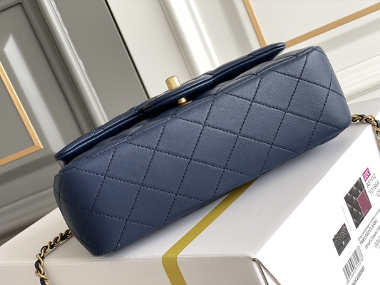 Pequeños piel de becerro y oro granulosos Tone Metal de Chanel Branded Ladies Handbag Caviar