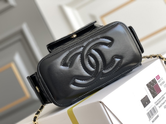 Caso calificado de encargo de la vanidad de Chanel 22K de los bolsos de la corderina bolsillo multi