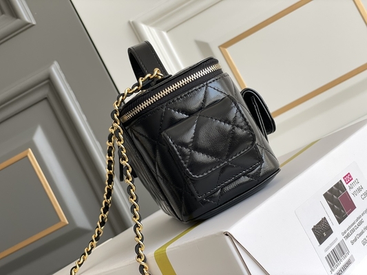 Caso calificado de encargo de la vanidad de Chanel 22K de los bolsos de la corderina bolsillo multi