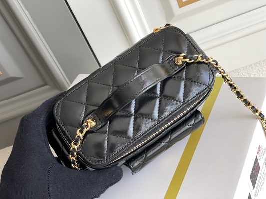 Caso calificado de encargo de la vanidad de Chanel 22K de los bolsos de la corderina bolsillo multi