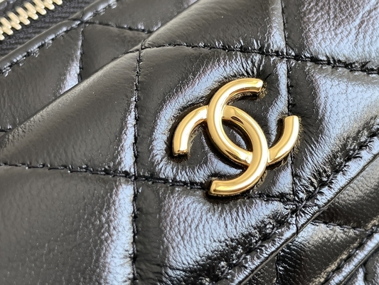 Caso calificado de encargo de la vanidad de Chanel 22K de los bolsos de la corderina bolsillo multi