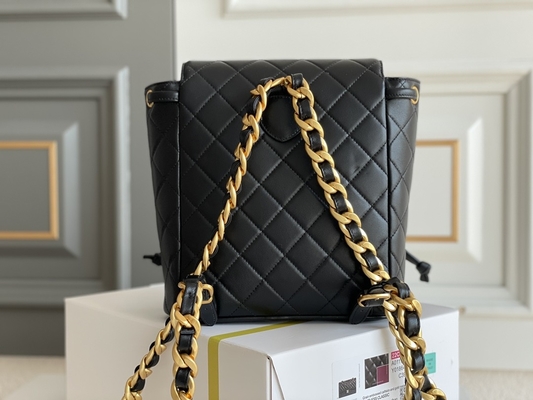Chanel Leather Flap Designer Brand hace excursionismo a Diamond Quilted For Women 1994-1996