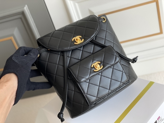 Chanel Leather Flap Designer Brand hace excursionismo a Diamond Quilted For Women 1994-1996