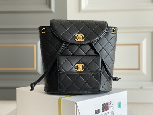 Chanel Leather Flap Designer Brand hace excursionismo a Diamond Quilted For Women 1994-1996