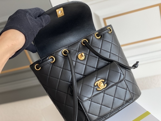 Chanel Leather Flap Designer Brand hace excursionismo a Diamond Quilted For Women 1994-1996
