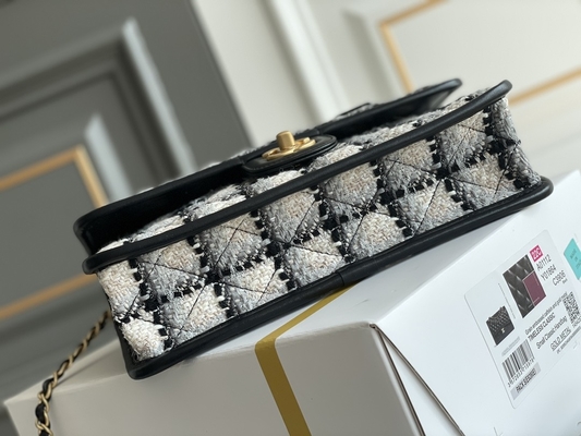Mujeres calificadas de encargo medias de la piel de becerro de los bolsos 2WAY Chanel Flap Bag