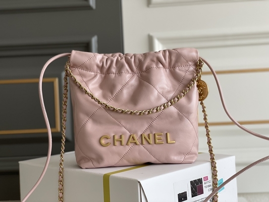 Amarillo negro blanco del MINI rosa de la piel de becerro 22S de Chanel Branded Ladies Handbag 22B