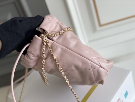 Amarillo negro blanco del MINI rosa de la piel de becerro 22S de Chanel Branded Ladies Handbag 22B