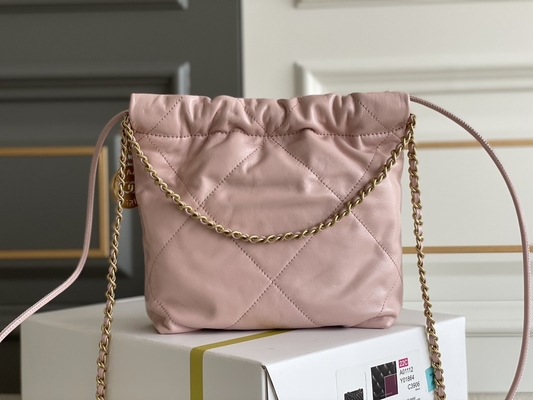 Amarillo negro blanco del MINI rosa de la piel de becerro 22S de Chanel Branded Ladies Handbag 22B