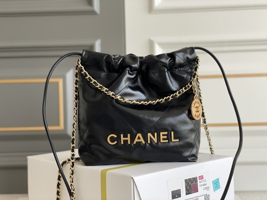 Amarillo negro blanco del MINI rosa de la piel de becerro 22S de Chanel Branded Ladies Handbag 22B