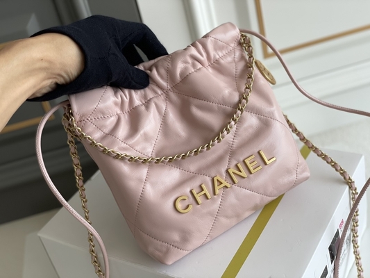 Amarillo negro blanco del MINI rosa de la piel de becerro 22S de Chanel Branded Ladies Handbag 22B