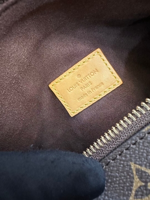 Maleta lateral Presbyopic del bolso del monograma P.M. del tronco de Louis Vuitton LV de la lona de Brown