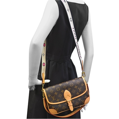 Lona del monograma del bolso de Mini Sling Bag Branded Classic Diane LV del telar jacquar