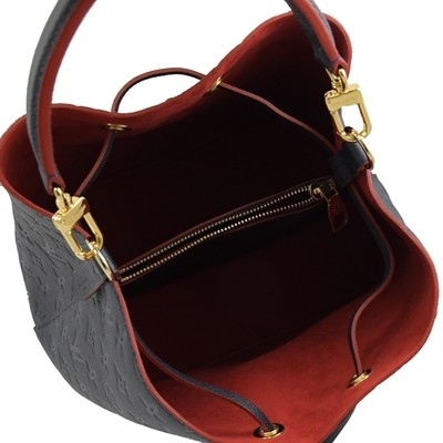 El LV Colorblock calificó a señoras bolso del cubo del bolso NÉONOÉ milímetro cuero granuloso