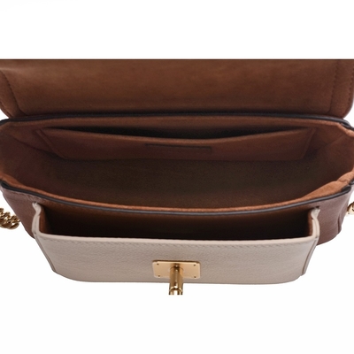 Bolso blando granuloso Brown de Monogram Bag LV Lockme del diseñador de la piel de becerro