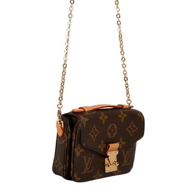 Cruz de Mini Designer Monogram Bag Micro Metis LV - la bolsa para transportar cadáveres Brown