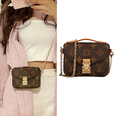 Cruz de Mini Designer Monogram Bag Micro Metis LV - la bolsa para transportar cadáveres Brown