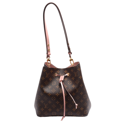 Bolso del monograma del negro de Louis Vuitton NéOnoé milímetro del bajo de cuero