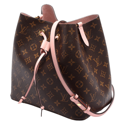 Bolso del monograma del negro de Louis Vuitton NéOnoé milímetro del bajo de cuero