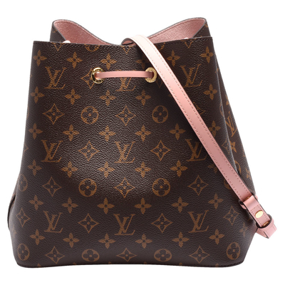Bolso del monograma del negro de Louis Vuitton NéOnoé milímetro del bajo de cuero