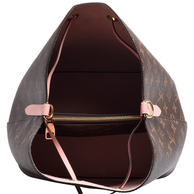 Bolso del monograma del negro de Louis Vuitton NéOnoé milímetro del bajo de cuero