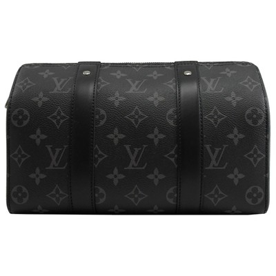 Cruz clásica de la lona del telar jacquar del bolso de la CIUDAD KEEPALL del LV del eclipse del monograma - bolso de Boston del cuerpo