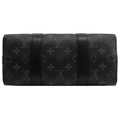 Cruz clásica de la lona del telar jacquar del bolso de la CIUDAD KEEPALL del LV del eclipse del monograma - bolso de Boston del cuerpo