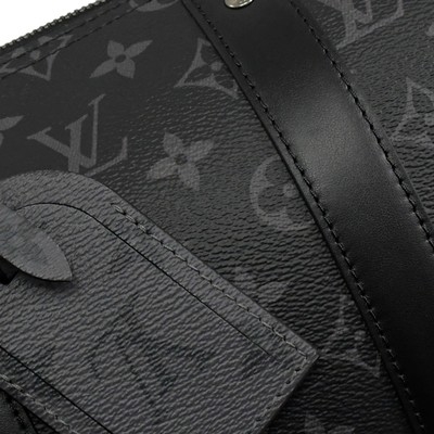 Cruz clásica de la lona del telar jacquar del bolso de la CIUDAD KEEPALL del LV del eclipse del monograma - bolso de Boston del cuerpo