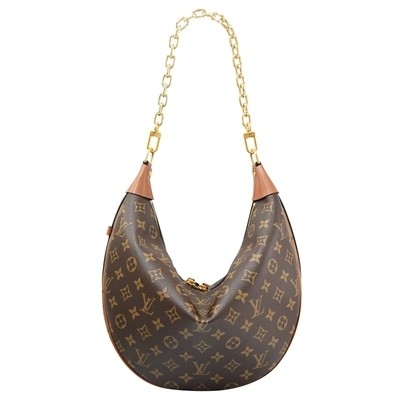 Piel de vacuno Tote Handbag de la media luna de Monogram Bag Presbyopic del diseñador del LV