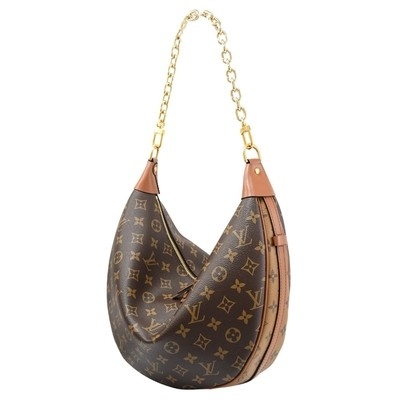 Piel de vacuno Tote Handbag de la media luna de Monogram Bag Presbyopic del diseñador del LV