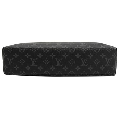 El negocio del hombre M40566 calificó al explorador para hombre Black Dual Purpose de la cartera del LV del monograma del bolso